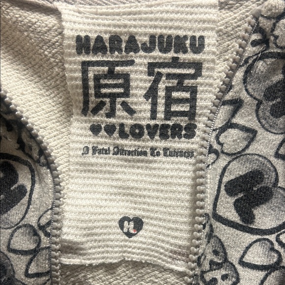 Y2K harajuku loves hoodie L - Picture 5 of 8